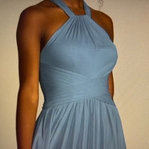 Blue Prom or Bridesmaid floor length dress - Size 14 - Like New. Price reduced!